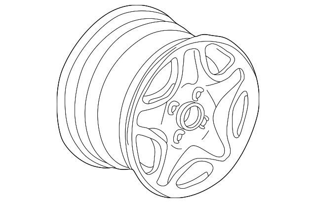Wheel, Alloy 6X0-601-025-D-Z31