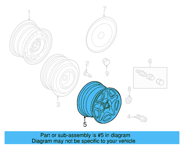Wheel, Alloy 6X0-601-025-D-Z31 - View 4
