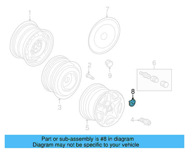 Center Cap 6N0-601-171-BXF - View 12
