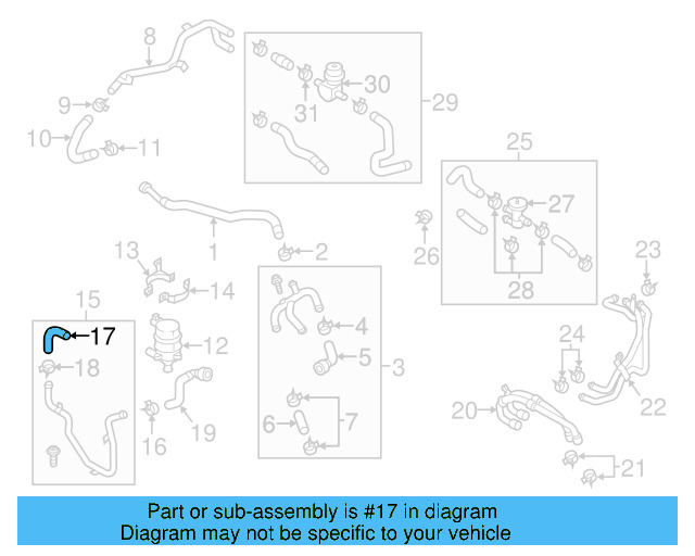 Outlet Hose 7P0-121-157-B - View 7