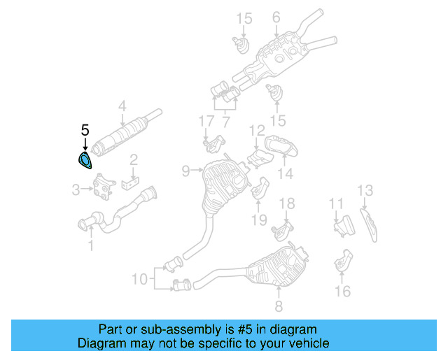 Catalytic Converter Gasket 3D0-253-115-A - View 6