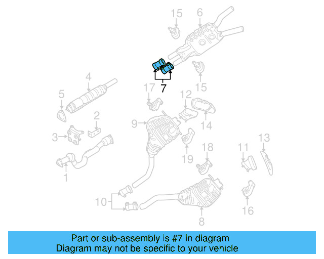 Front Muffler Clamp 3D0-253-141-A - View 5