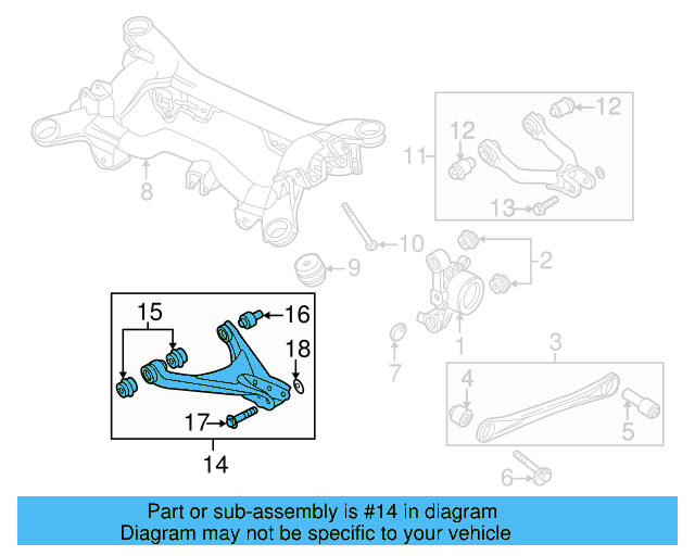 Lower Control Arm 4B0-505-311 - View 11