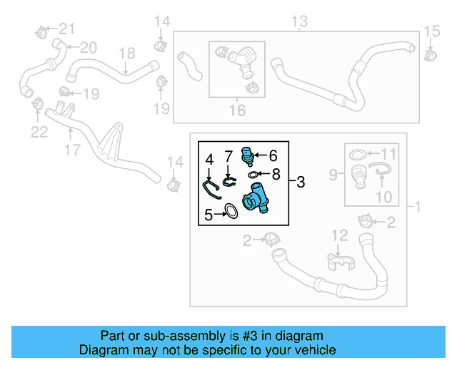 Upper Coupling 1K0-122-291-BE - View 43