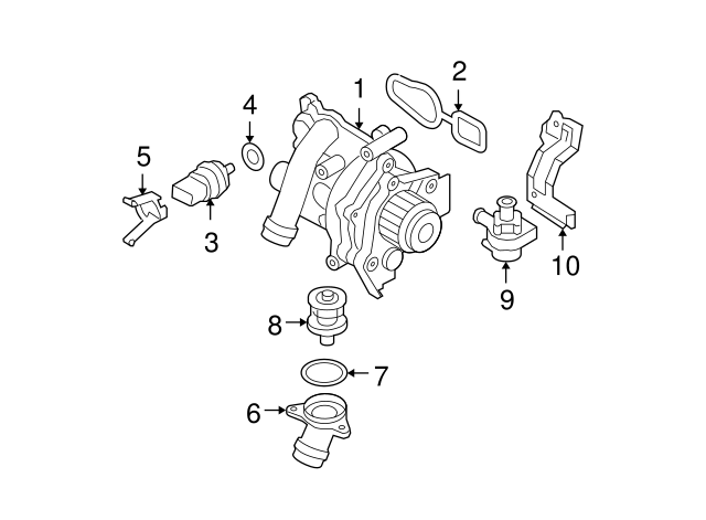 Temp Sensor Retainer Spring 06H-121-142-C - View 26