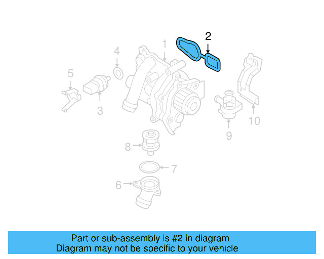 Water Pump Assembly Seal 06J-121-119 - View 27