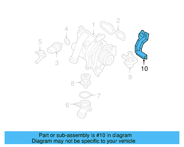 Bracket 1K0-121-093-BH - View 34