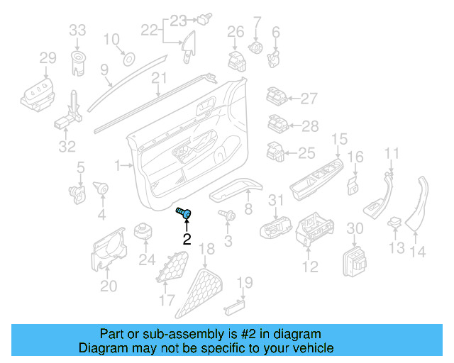 Door Trim Panel Screw N-907-630-01 - View 7