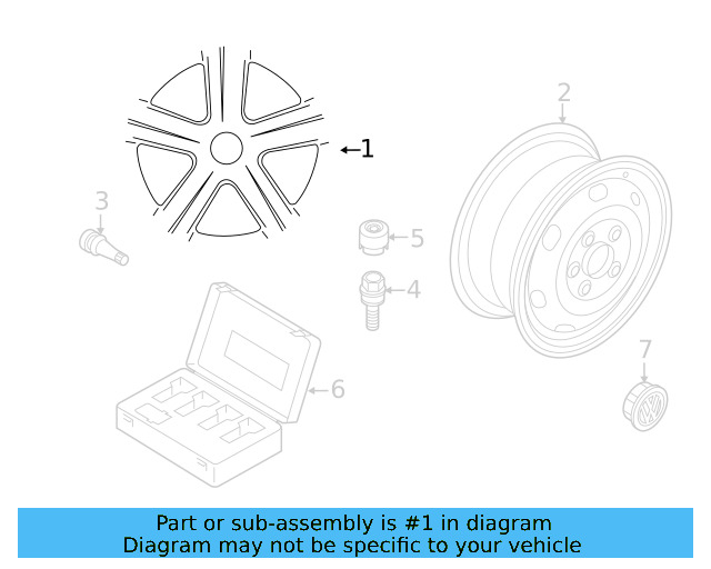Spare Wheel 561-601-027-B-03C - View 4