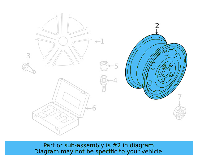 Spare Wheel 561-601-027-B-03C - View 30