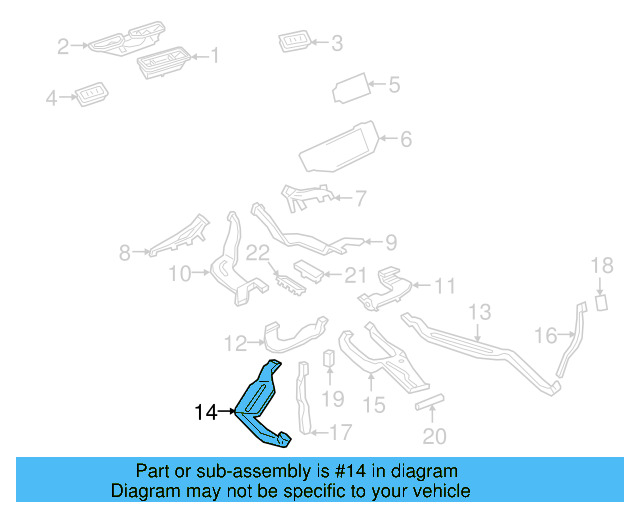 Floor Duct 3QF-820-157 - View 2