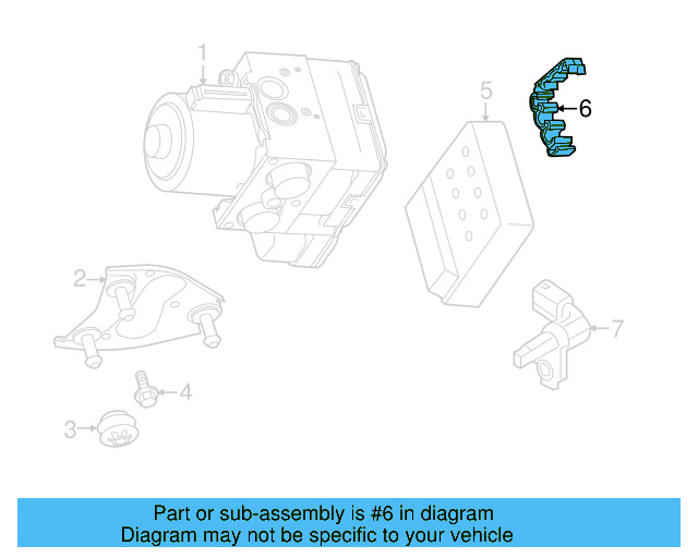 Control Module Holder 1J0-611-797-E - View 4