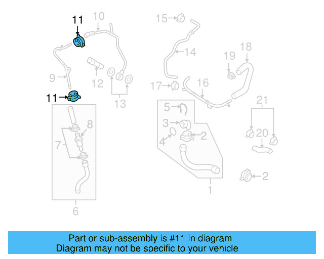Reservoir Hose Clamp N-906-869-02 - View 173