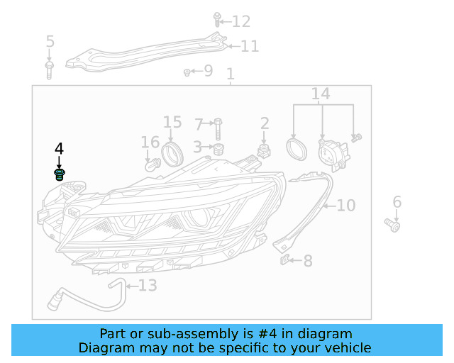 Headlamp Assembly Link Bolt WHT-003-214 - View 20