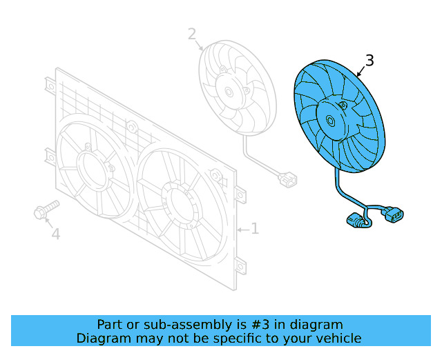 Fan & Motor 3QF-959-455-B - View 10