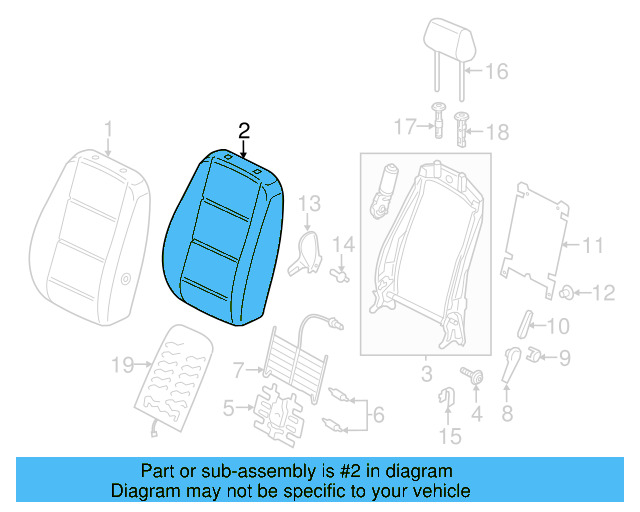 Seat Back Pad 561-881-775