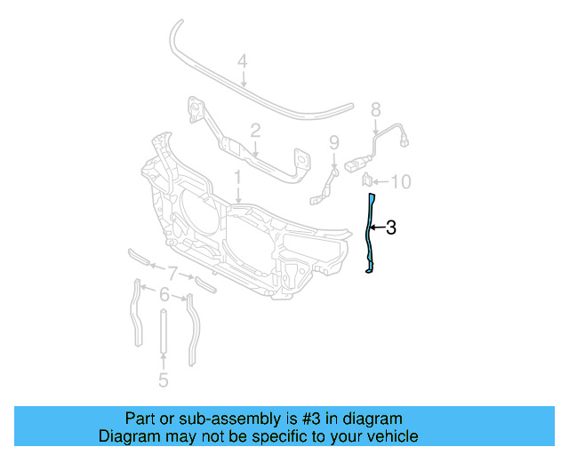 Radius Rod 3B7-805-489 - View 3