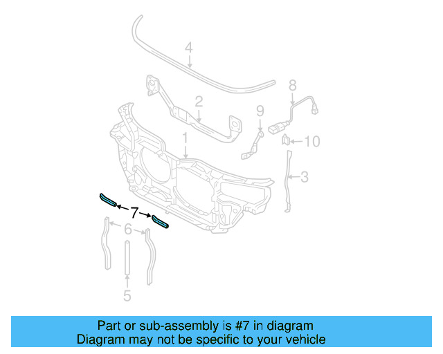 Sealing Strip 3B0-121-221-D - View 2