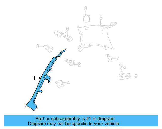 Upper Quarter Trim 1K3-867-288-G-82V - View 12