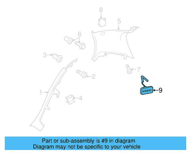 Body B 1K0-853-437-B-82V - View 22