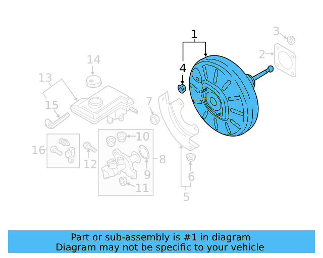 Power Brake Booster 5QM-614-106-D - View 11