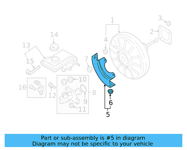 Heat Shield 5Q1-612-163-C - View 6