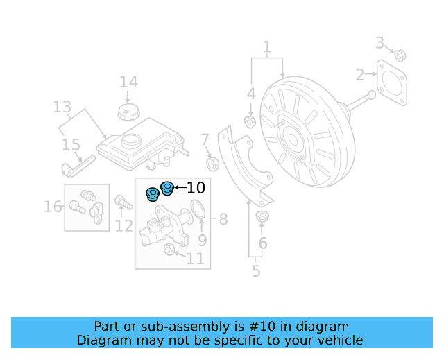 Master Cylinder Plug 4M0-611-817 - View 31