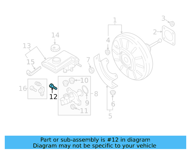 Brake Master Cylinder Screw WHT-007-916 - View 24