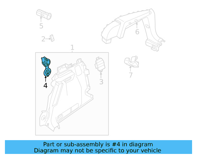 Tie Down Hook 1J0-804-299 - View 24