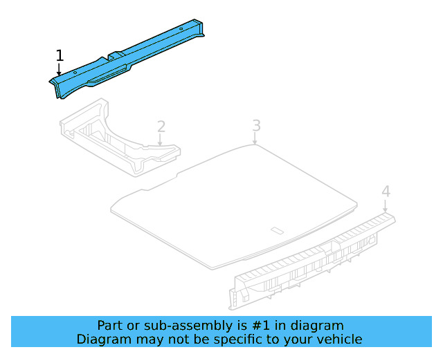 Rear Trim 2GJ-863-462-CA9 - View 4