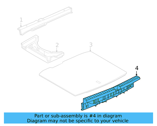 Rear Sill Plate 2GJ-863-459-82V - View 3