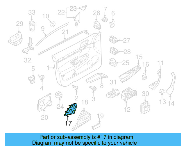Speaker Grille 1Q1-868-149-B-92W - View 3