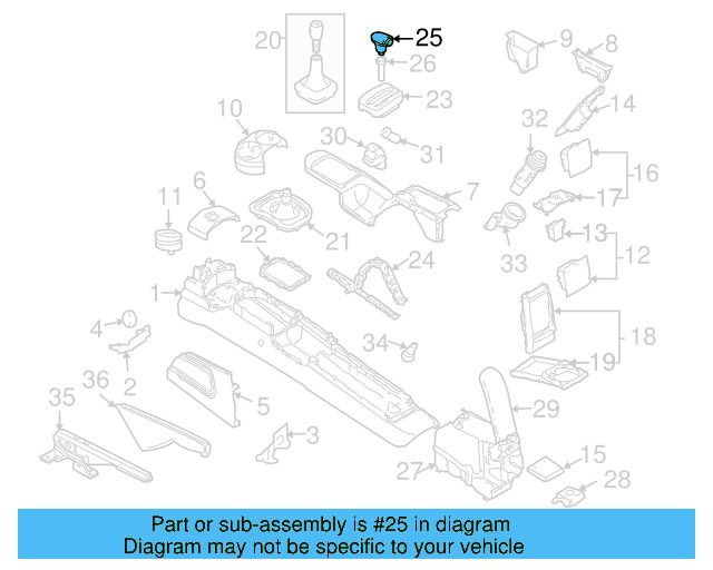 Shift Knob 1C1-713-139-C-E74 - View 7