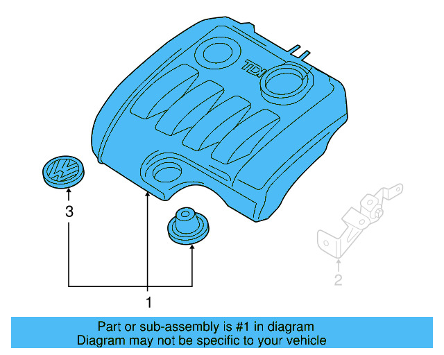 Engine Cover 038-103-925-GD - View 3