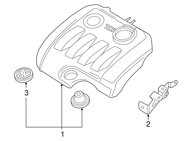 Engine Cover Emblem 06F-103-940