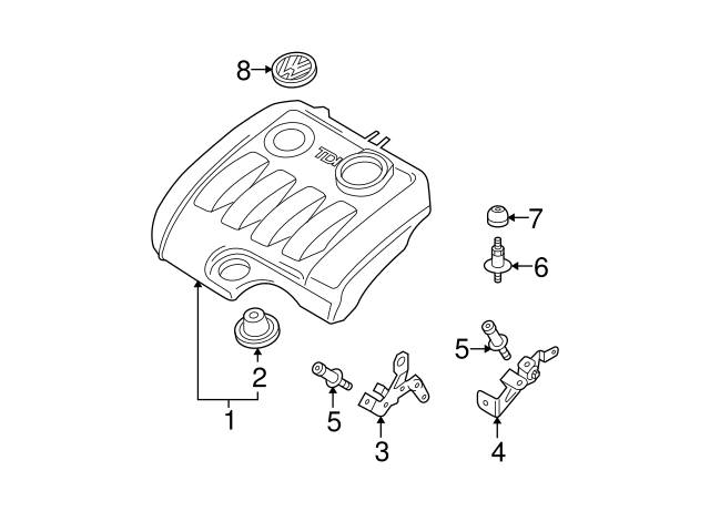 Cover Retainer Plate 7M0-103-945-B - View 6