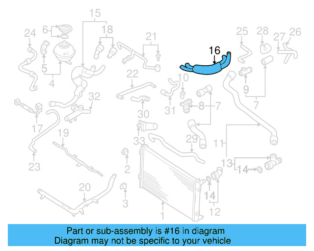 Water Hose Assembly 1C0-121-086-T - View 20