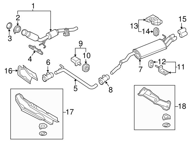 Converter & Pipe Gasket 1K0-253-115-AE - View 2