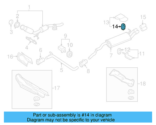 Rear Hanger Retainer Ring 5Q0-253-147 - View 15