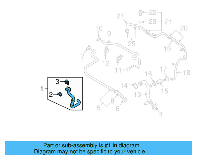 Upper Hose 7L6-122-101-Q