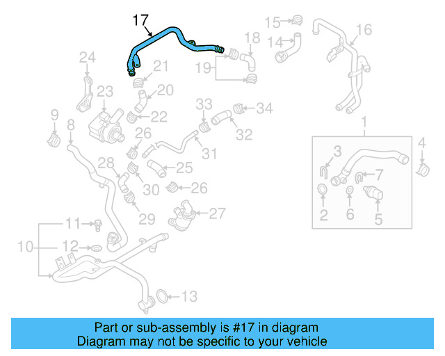 Water Pipe 059-121-064-E - View 7