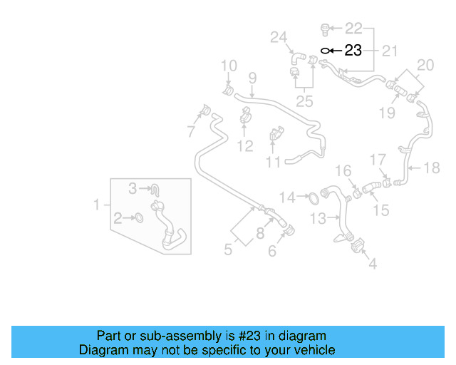 Engine Coolant Pipe O N-903-653-04 - View 4