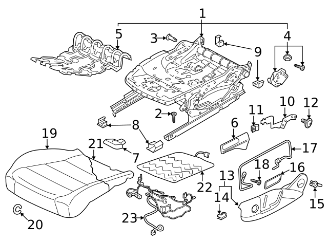 Adjust Handle Retainer Clip 1K0-881-449 - View 37