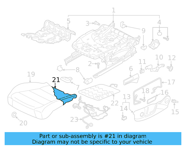 Seat Cushion Pad 5NN-881-375 - View 4