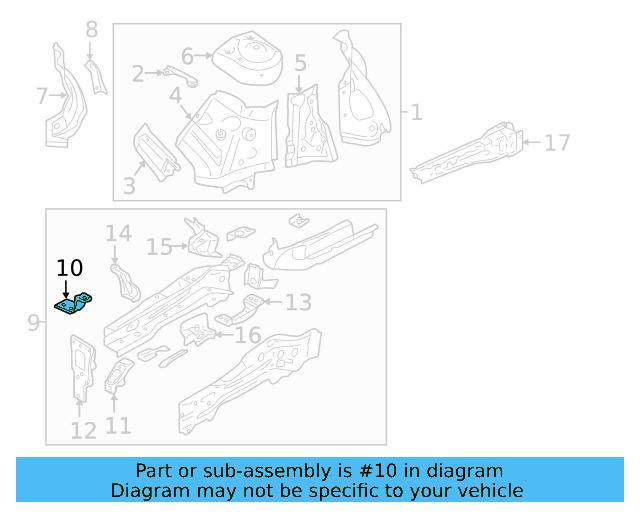 Headlamp Bracket 3QF-804-594 - View 8