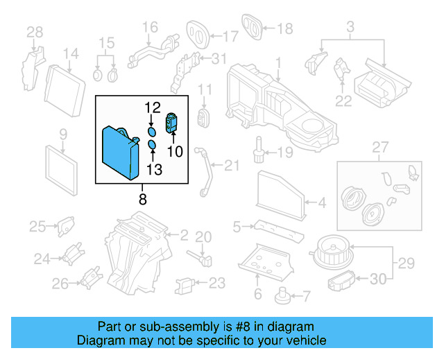 Evaporator Core 1K1-820-103-E - View 25