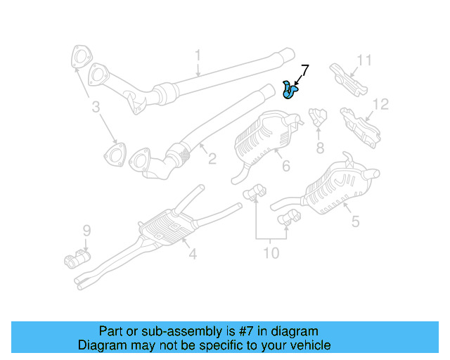 Muffler Bracket 8E0-253-144-J - View 10