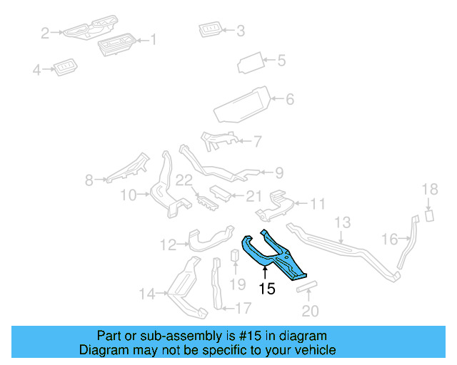 Floor Duct 3QF-820-717 - View 3
