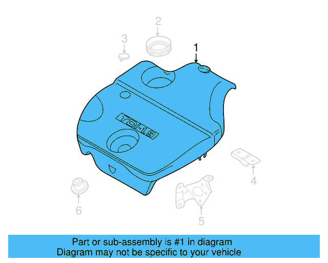 Engine Cover 038-103-925-EH - View 2