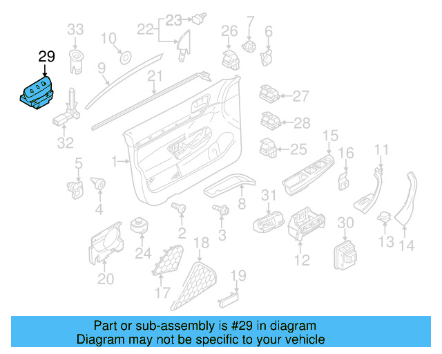 Lock Switch 1Q0-962-126-B-REH - View 3
